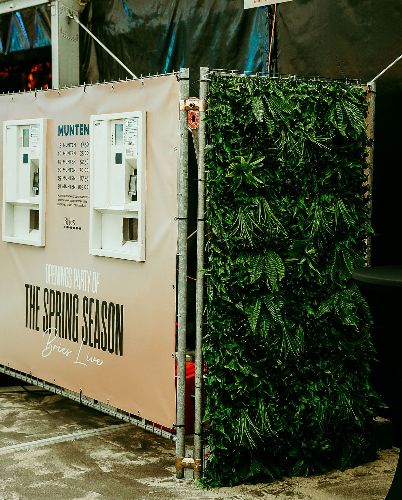 Levensechte kunstplanten gebruikt als decoratie op diverse evenementen, die zorgen voor een stijlvolle en onderhoudsvrije groene sfeer.
			  